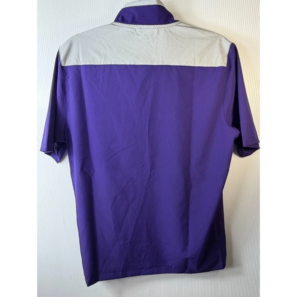 Under Armour Motivate 3.0 Men's Small Purple Short Sleeve 1/2 Zip Pullover Y2K